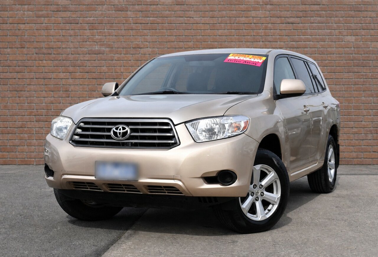Image of a 2010 Toyota Kluger GSU40R KX-R (FWD) 5 Seat Gold 5 Speed Automatic Wagon