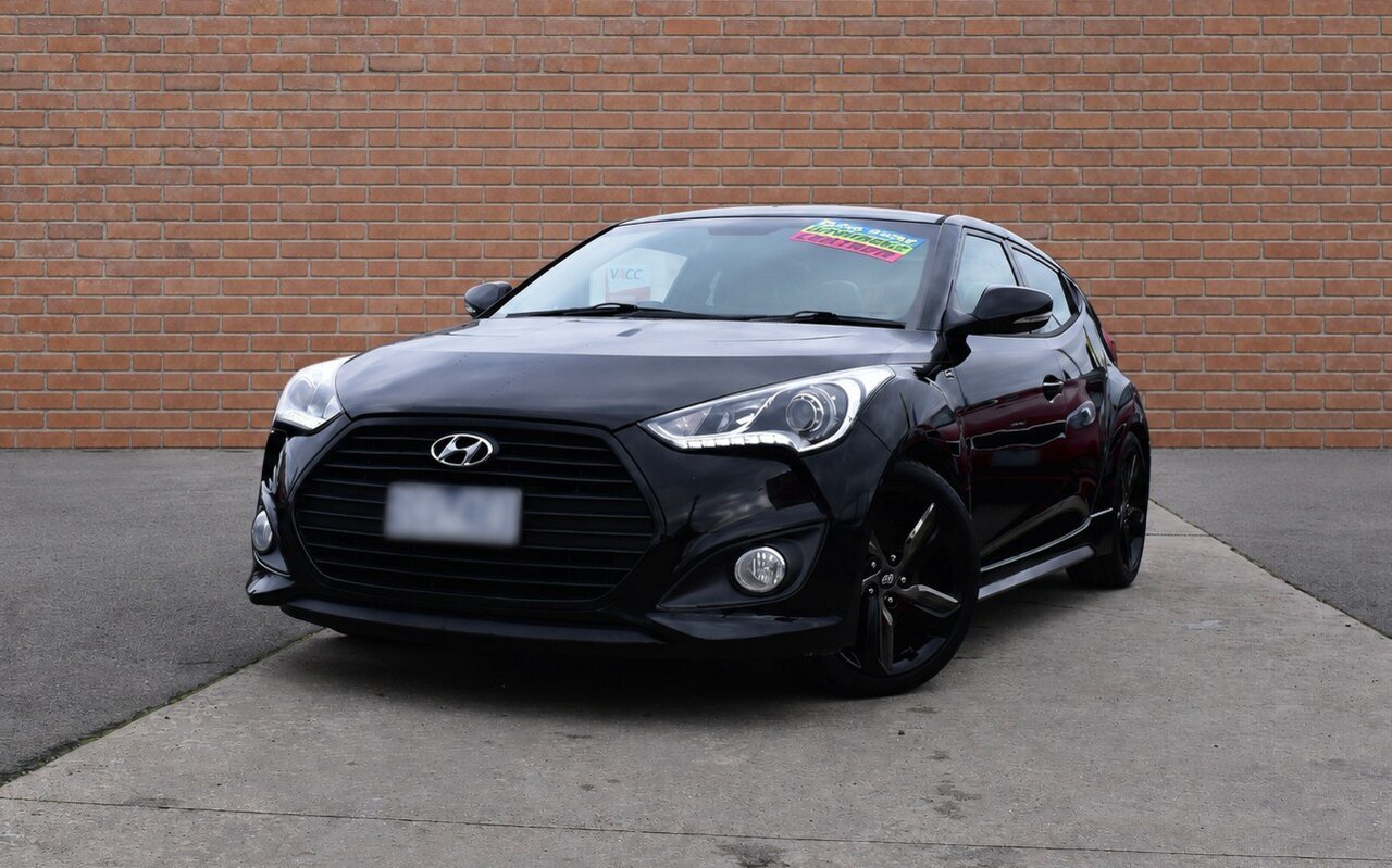 Image of a 2014 Hyundai Veloster FS SR Black Hatchback