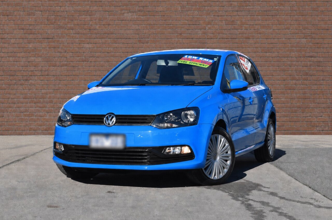 Image of a 2016 Volkswagen Polo 6R MY16 66 TSI Trendline Blue 7 Speed Auto Direct Shift Hatchback