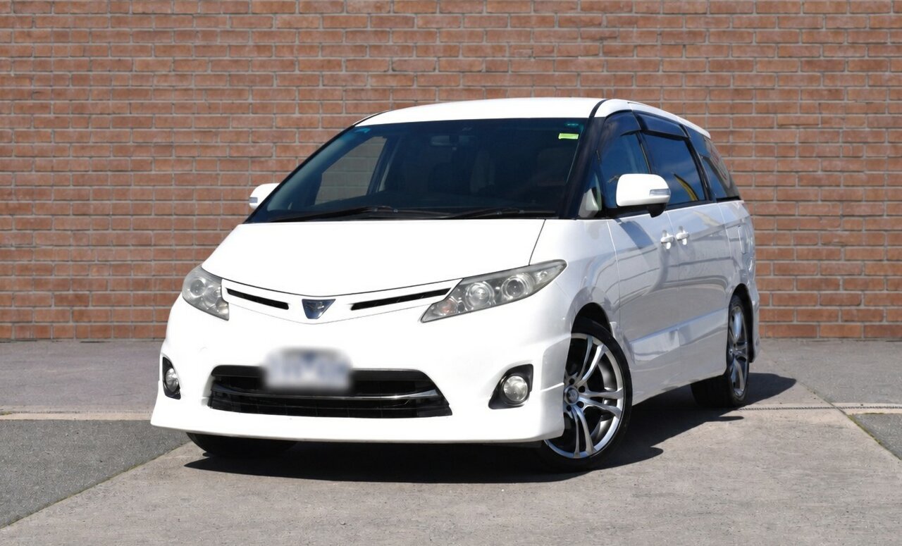 Image of a 2009 Toyota Estima AHR20W Aeras G White Continuous Variable Wagon
