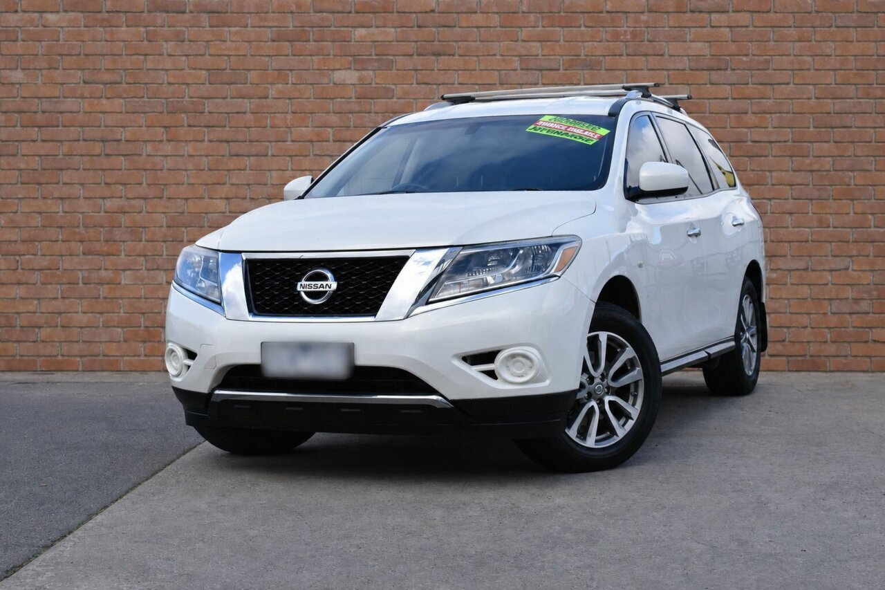 Image of a 2014 Nissan Pathfinder R52 ST (4x2) White Continuous Variable Wagon