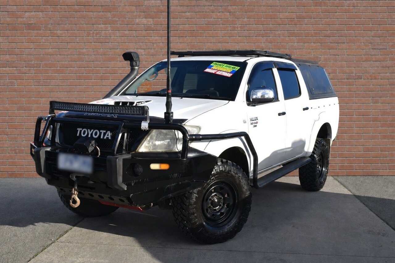 Image of a 2009 Toyota Hilux KUN26R 09 Upgrade SR (4x4) White 4 Speed Automatic Dual Cab Pick-up