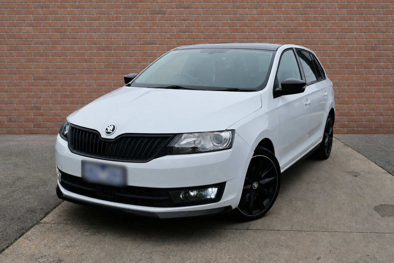 Image of a 2016 Skoda Rapid NH Monte Carlo White 7 Speed Sports Automatic Hatchback
