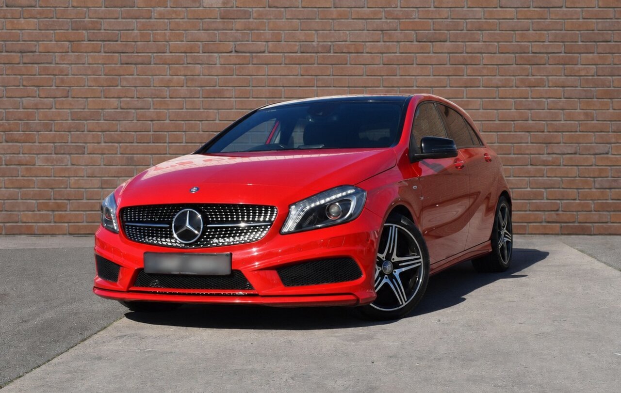 Image of a 2015 Mercedes-Benz A250 W176 Sport Red Hatchback
