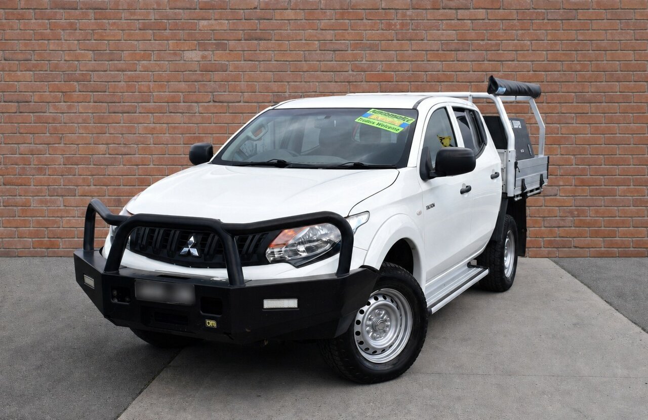 Image of a 2016 Mitsubishi Triton MQ MY16 GLX White 5 Speed Automatic Cab Chassis